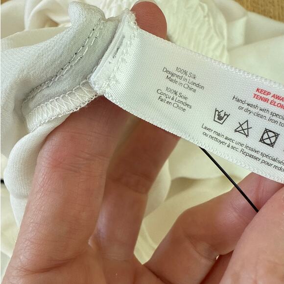 Olivia Von Halle Pyjama Bottoms Coco Size 2 Ivory Black - Picture 6 of 8